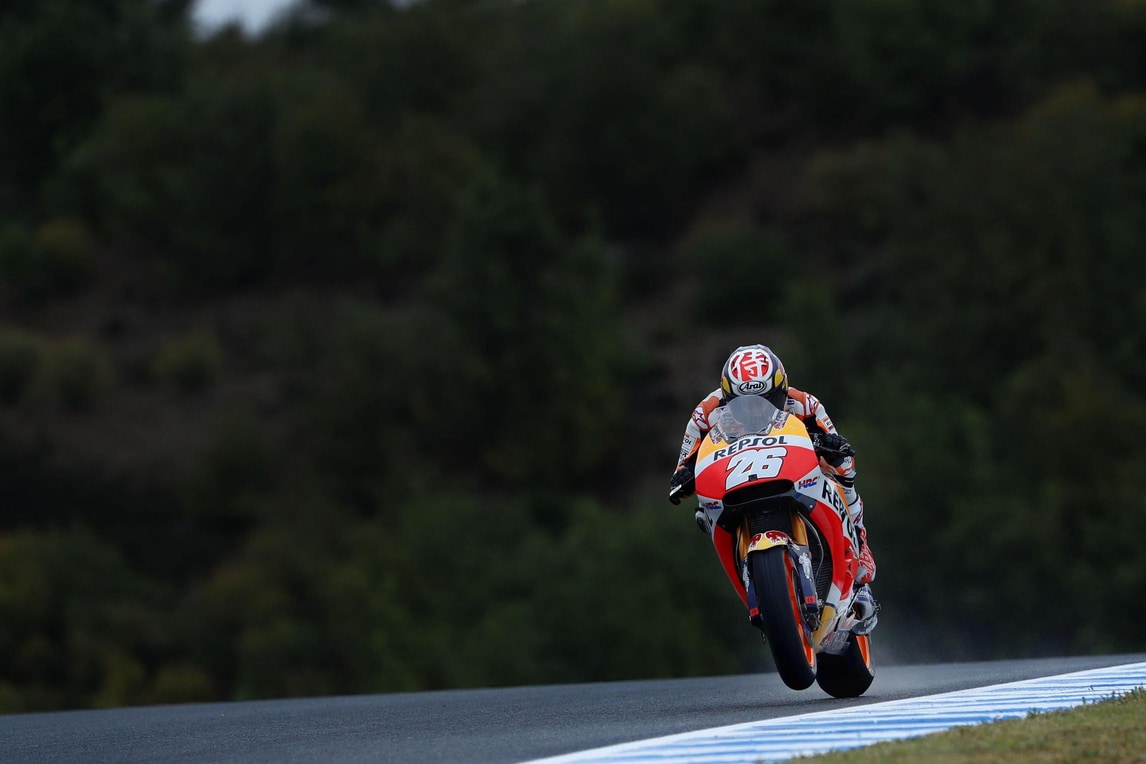 MotoGp, Jerez: Pedrosa centra il bis nelle libere, Rossi 12°
