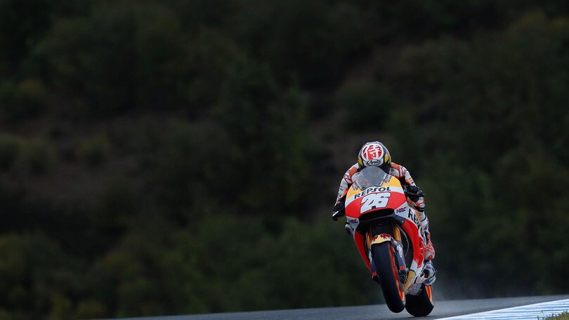 MotoGp, Jerez: Pedrosa centra il bis nelle libere, Rossi 12°