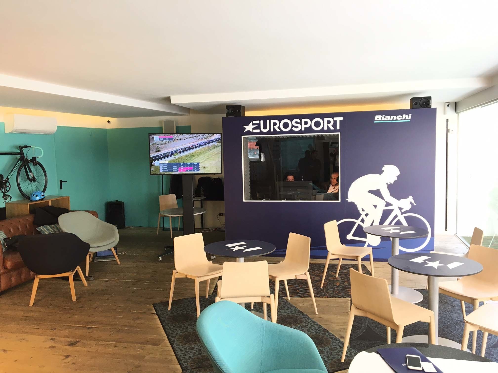 Al Bianchi Cafè la casa di Eurosport