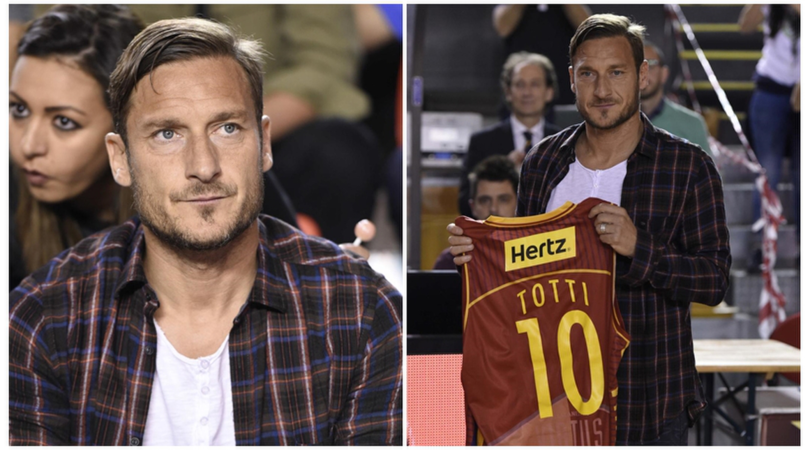 Roma, Totti spettatore d'eccezione per la Virtus di basket