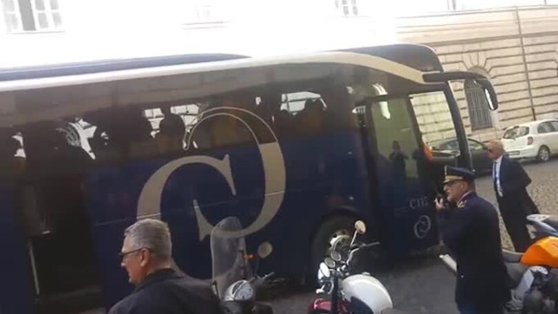 La Roma parte per Milano