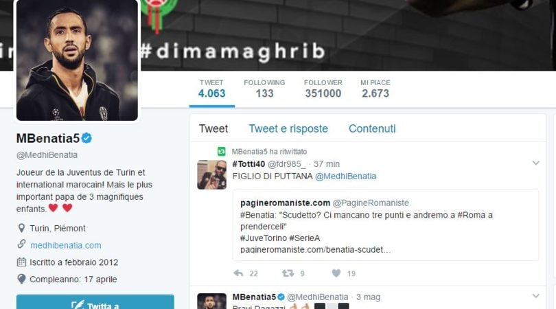 VIDEO Benatia, bufera in tv: «Che dici, marocchino di m...»