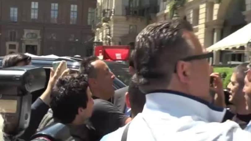 Agnelli e Marotta al pranzo Uefa