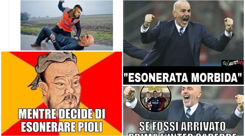 Inter, Pioli esonerato: i social si scatenano