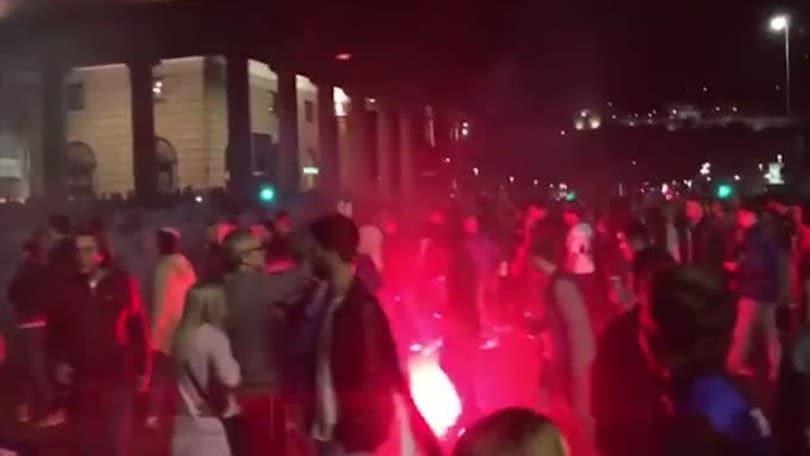 L'Atalanta vola in Europa, festa a Bergamo
