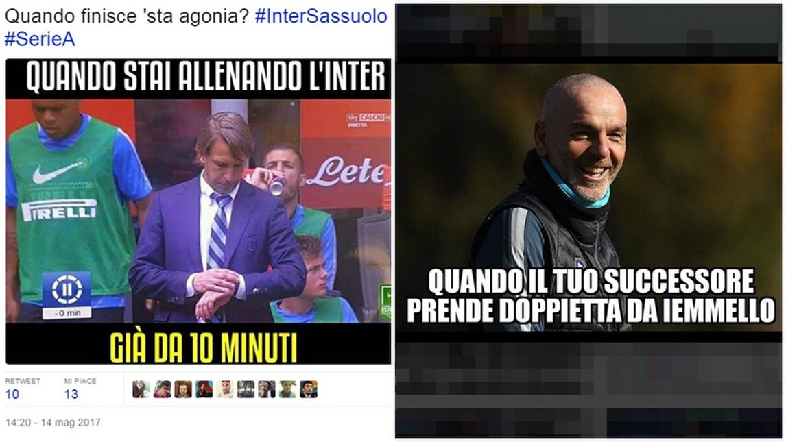 Iemmello affonda l'Inter. Il web è senza pietà