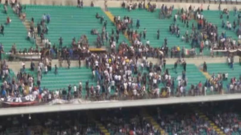 Protesta della Nord e curva vuota