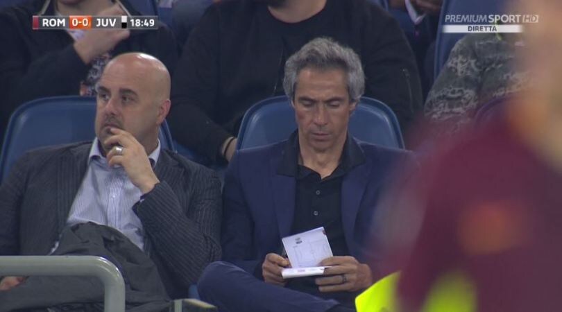 Roma-Juventus, in tribuna c'è Paulo Sousa