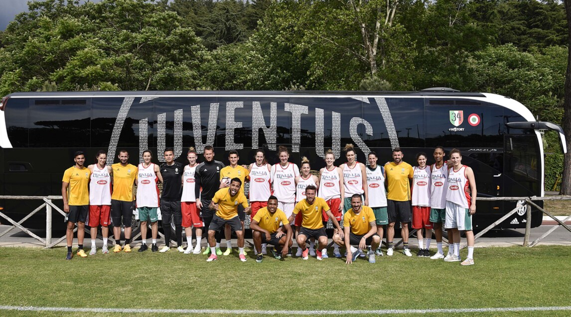 La Juventus si allena a Roma: visita speciale all'Acquacetosa