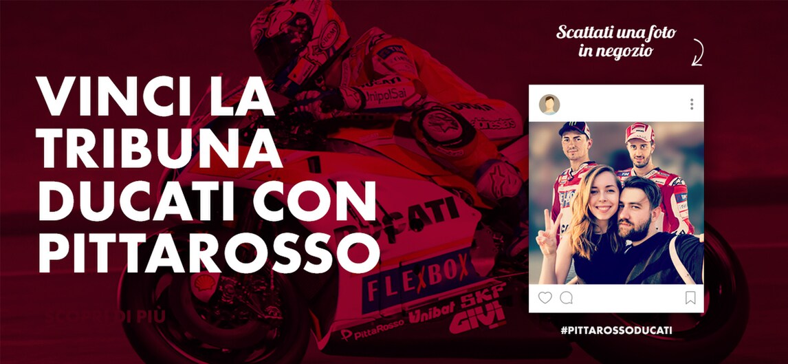 PittaRosso lancia il contest Vinci la Tribuna Ducati al GP