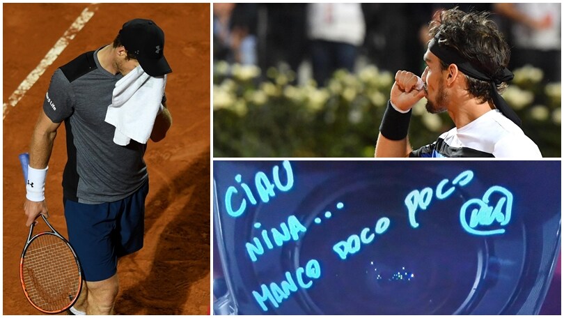 Internazionali, capolavoro Fognini con dedica alla Pennetta: battuto re Murray