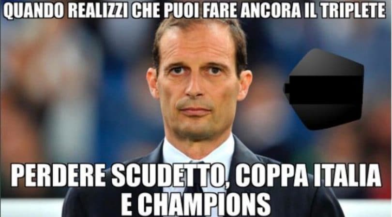 Juventus-Lazio, per Allegri parte la caccia al triplete: il web lo aspetta