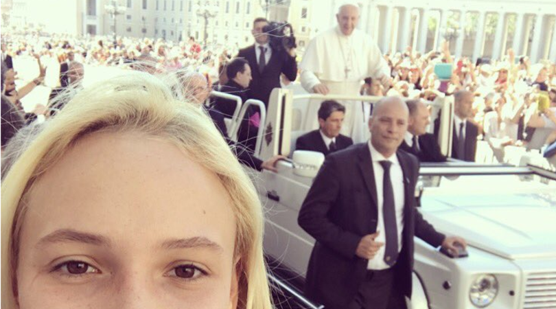 Internazionali d'Italia, Donna Vekic: selfie con Papa Francesco