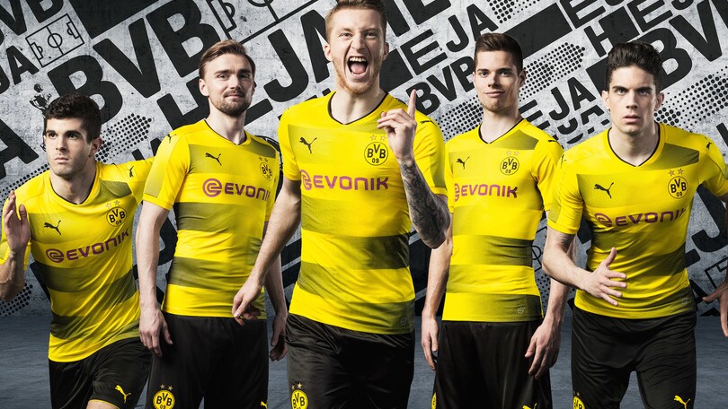 PUMA presenta il nuovo home kit del Borussia Dortmund