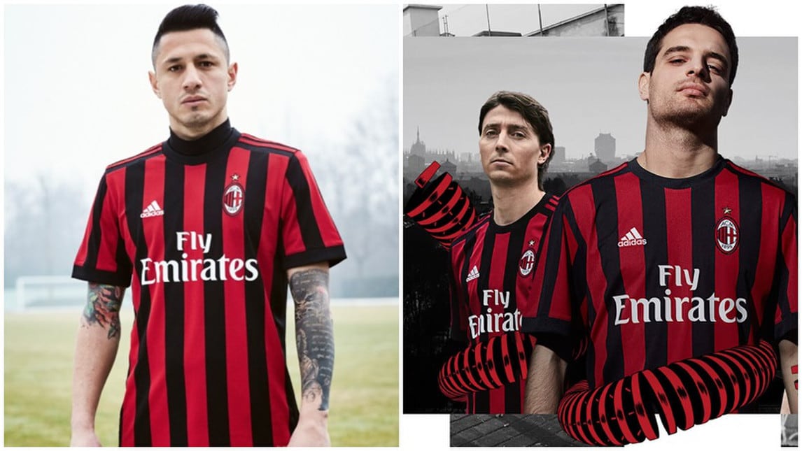 Adidas svela la nuova divisa per la stagione 2017/18. Si torna al classico con  strisce rossonere davanti e dietro. Lapadula, Montolivo e Bonaventura come testimonial. Sarà utilizzata già da domenica contro il Bologna