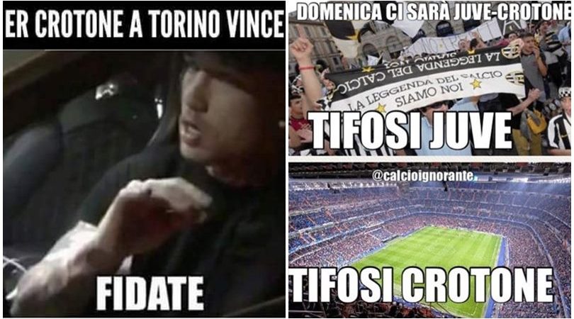 Il Crotone sfida la Juventus per la salvezza: l'ironia dei social