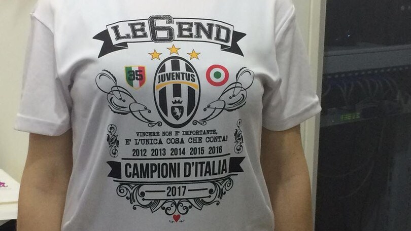 Juventus, spunta la maglia celebrativa per il sesto scudetto di fila