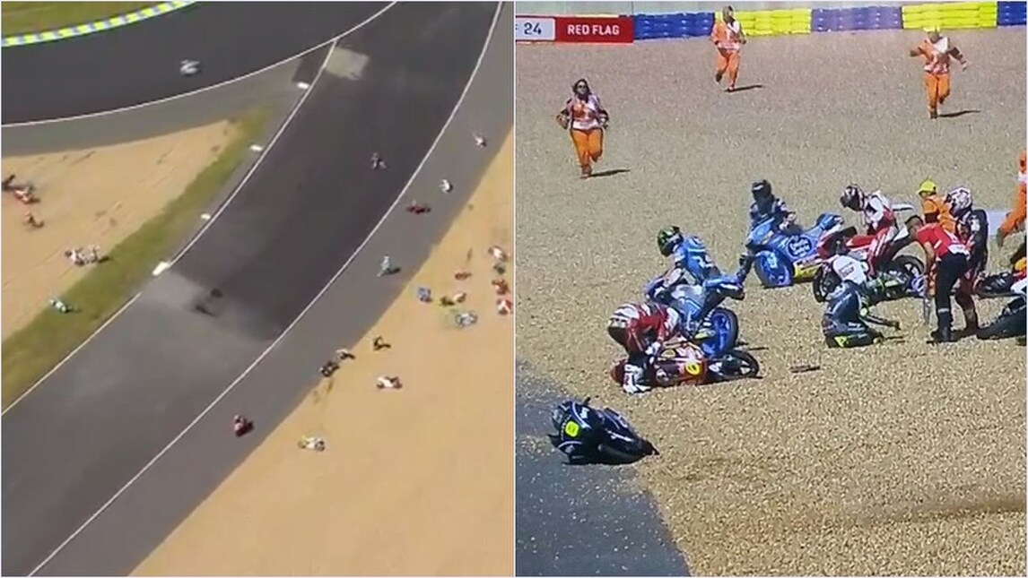 Moto3, Le Mans: partenza assurda, al 2° giro cadono tutti!