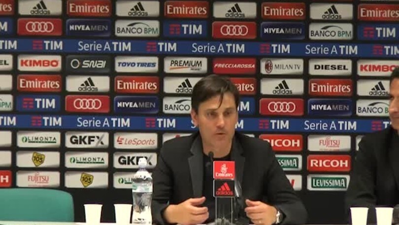 Montella: "L'anno prossimo puntiamo alla Champions"