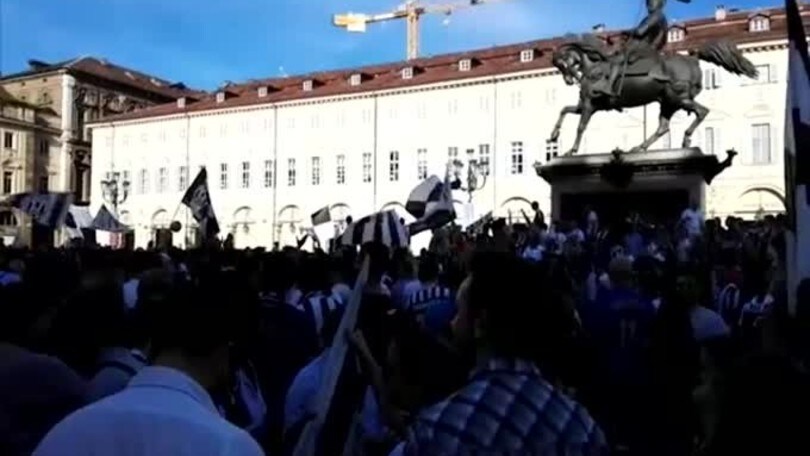 A Piazza San Carlo è festa Juve!