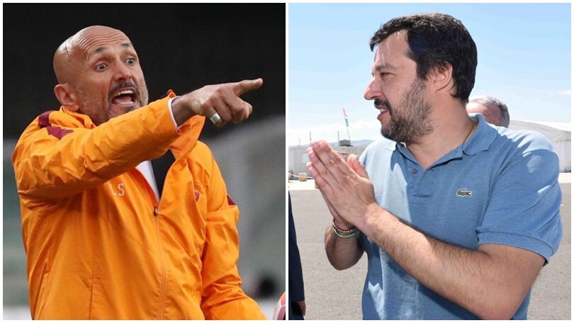 Salvini-Spalletti, clima derby: «Non è un vincente: felice se va all'Inter»