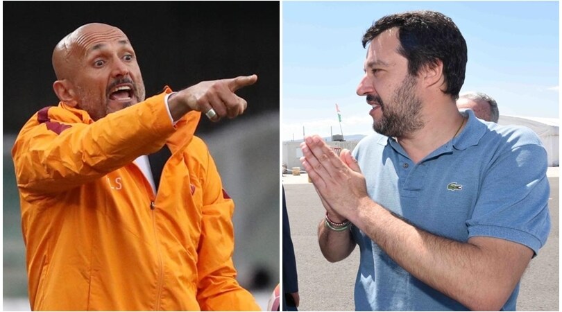 Salvini-Spalletti, clima derby: «Non è un vincente: felice se va all'Inter»