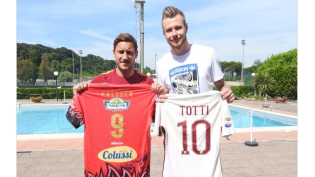 Totti-Zaytsev, che coppia d'attacco a Trigoria!