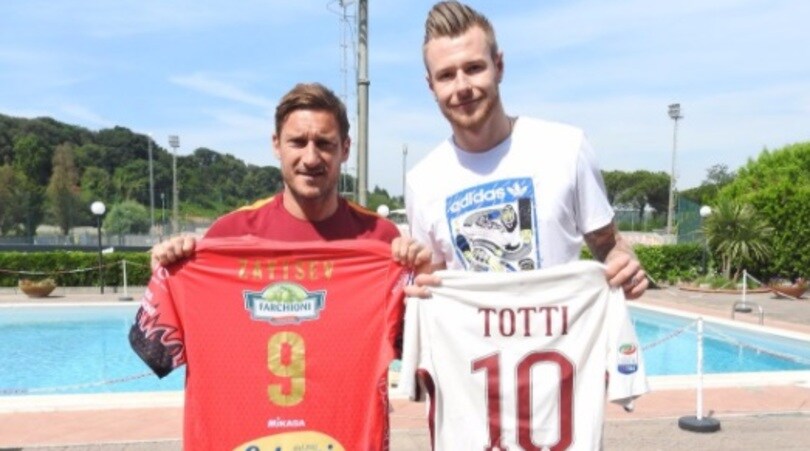 Totti-Zaytsev, che coppia d'attacco a Trigoria!