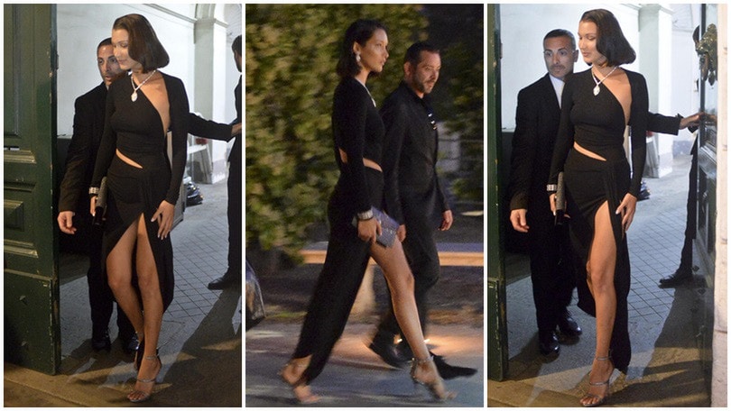 C'è Bella Hadid a Roma e lo spacco è esagerato