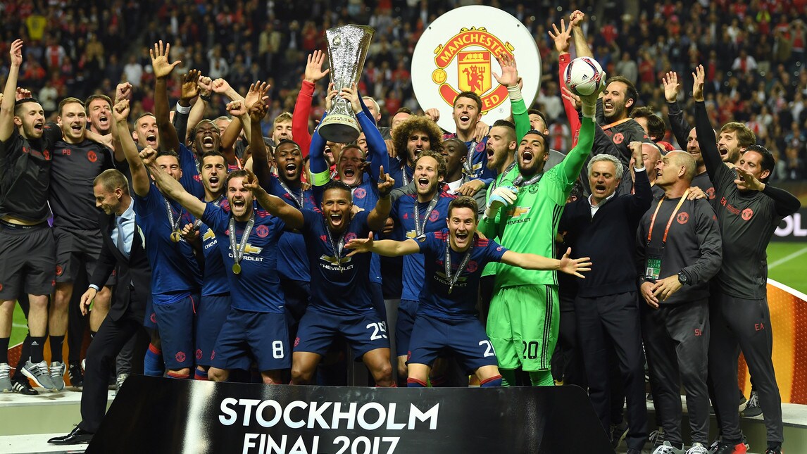 Manchester United, che festa a Stoccolma per l'Europa League!