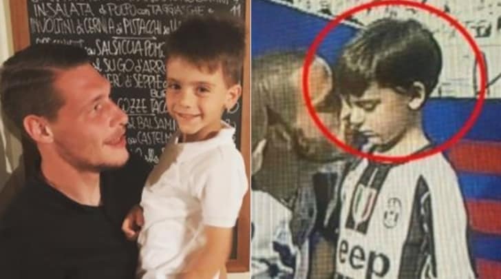 Juventus, il figlio di Bonucci felice con Belotti