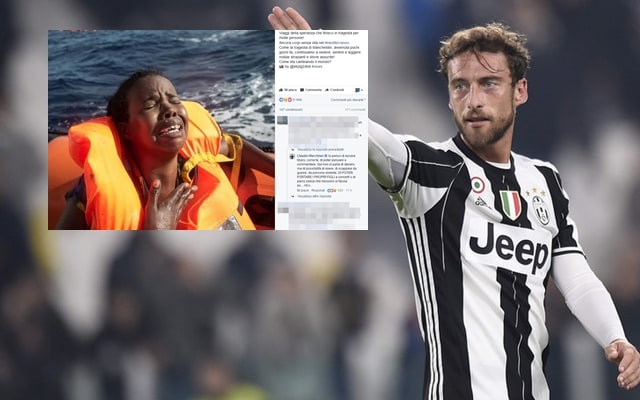 Marchisio, un post sui migranti scatena i barbari di Facebook