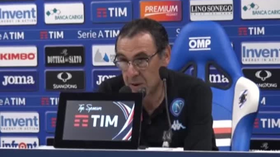 Sarri: "Contento della mia squadra"