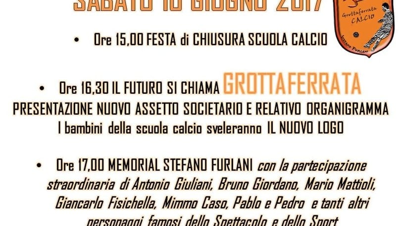 Grottaferrata, fari puntati sul Memorial Stefano Furlani