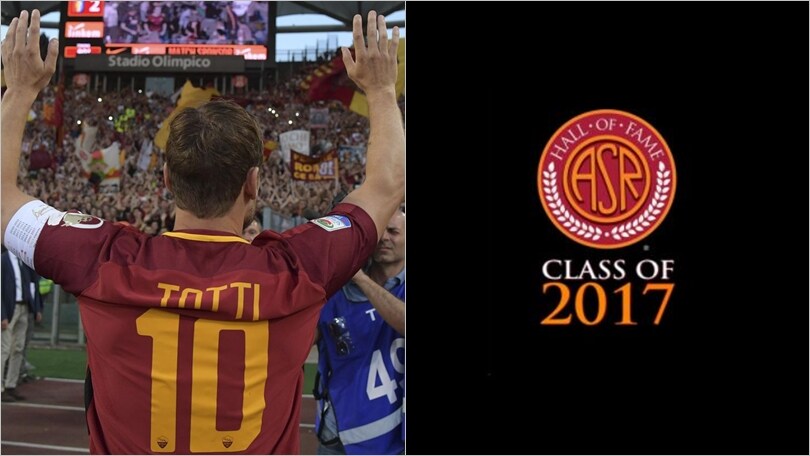 Roma, Totti entra nella Hall of Fame: «Un onore e un privilegio»