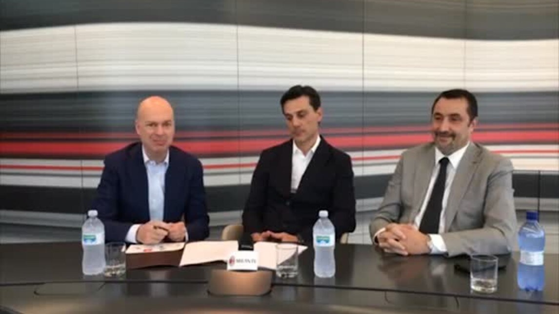 Il Milan annuncia il rinnovo di Montella