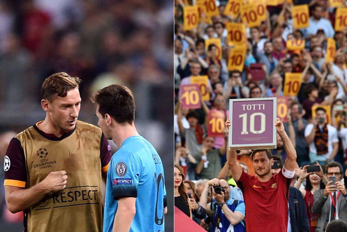 Anche Messi rende omaggio a Totti: «Immenso capitano»