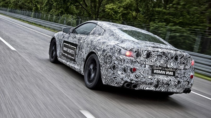 BMW M8, le foto del prototipo