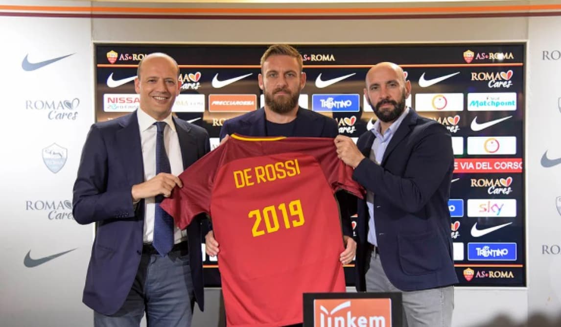 Ufficiale Roma, De Rossi rinnova fino al 2019: «Dopo Totti, non avrei potuto lasciare anche io»