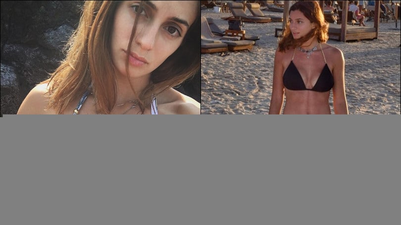 Rossella Fiamingo al mare con il broncio