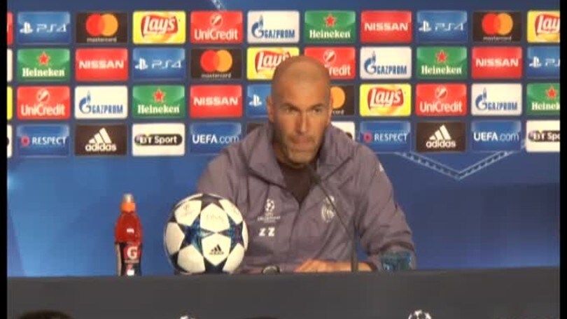 Zidane: "Sarà una partita aperta. Non siamo favoriti"