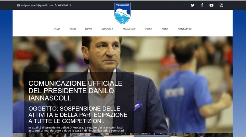 Calcio a 5, il Pescara si ritira dalla finale scudetto