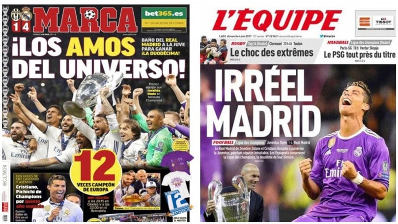 «Maestri dell'universo». L'impresa del Real Madrid sui giornali stranieri