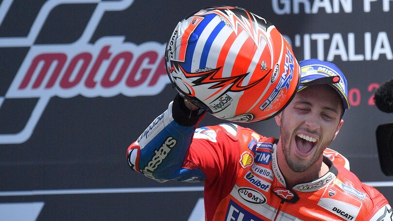 Mugello, festa tricolore con Dovizioso. Rossi è quarto