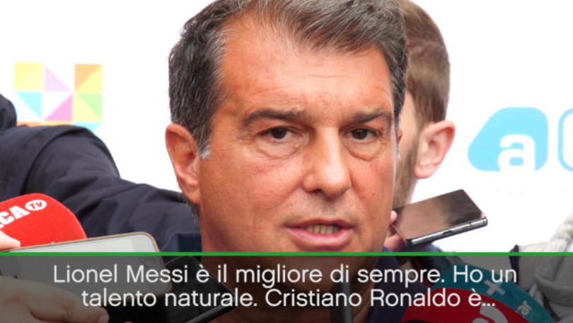 Laporta: "CR7? Messi è il migliore di sempre"