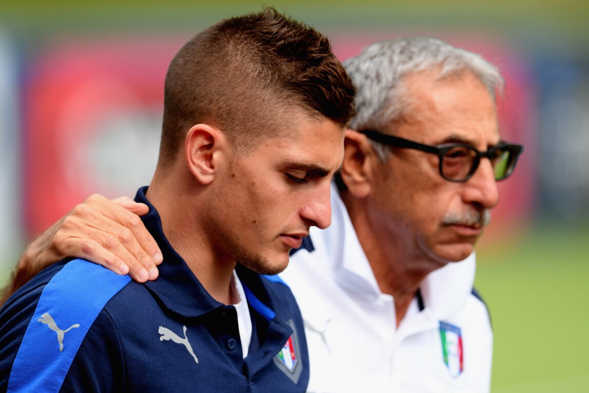 Italia, Verratti torna in Francia: azzurri senza la 10