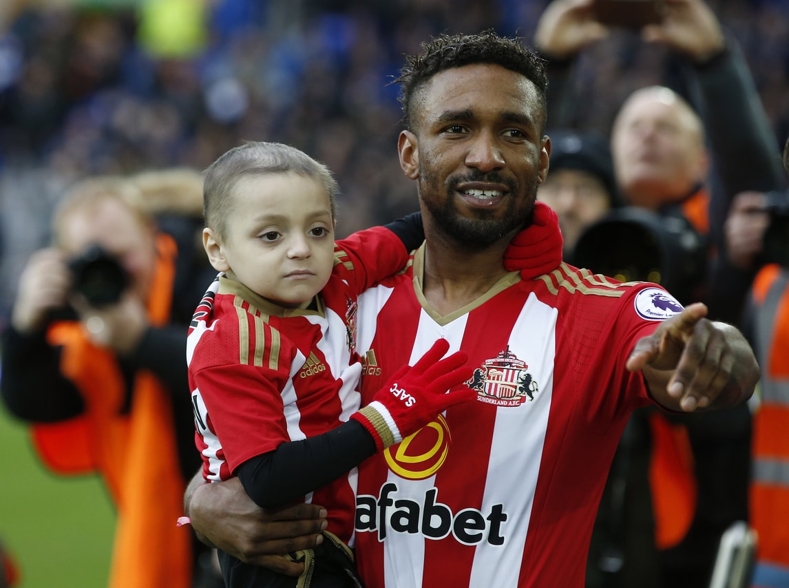 Il cuore di Defoe si spezza per il piccolo Bradley: «Non ti lascerò solo»