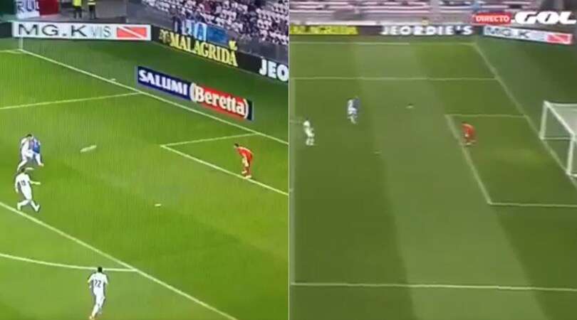 Italia-Uruguay: l'assurda autorete di Gimenez
