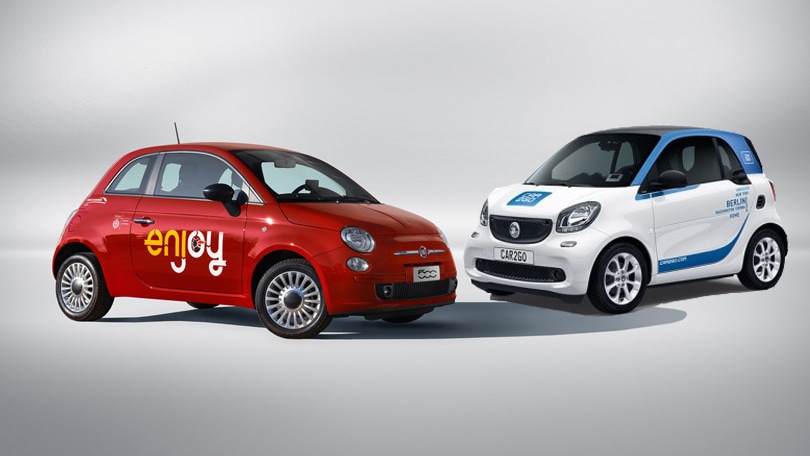 Car sharing: Enjoy e Car2go atterrano a Fiumicino