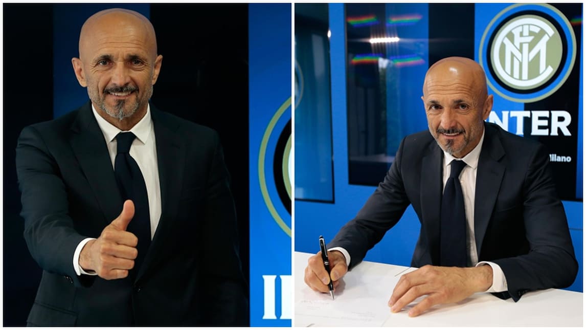 Spalletti-Inter, ecco le immagini della firma
